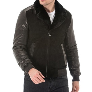 Hot Sale Genuine Men Leather Jacket Slim Fit Men Leather Jacket Customized Jacket With Latest Design - Product Image 3