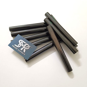 Belle ébauche de cylindre de rouleau de corne de buffle noir pour l'artisanat de bijoux de matériel de manche de couteau et les projets de tournage décoratifs - Product Image 2