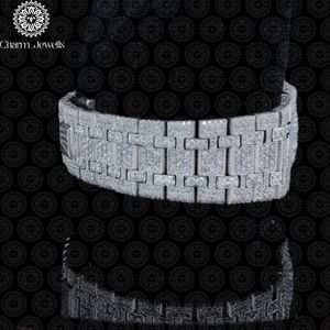 Montre de luxe pour homme en acier inoxydable Charm Jewells, boîtier carré, cadran de 40 mm, bracelet de 20 cm, mouvement mécanique, résistance à l'eau 10 bars, automatique - Product Image 3