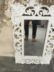 Suministro directo de fábrica Espejo de pared de madera de alto pulido moderno para áreas propensas a la humedad Baños Embalaje personalizado Venta ligera - Product Image 4