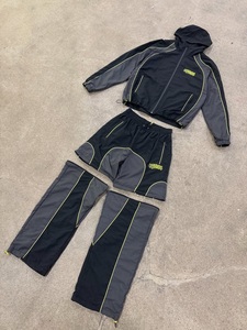 Custom <b>Summer</b> Windbreaker Tracksuit <b>Men</b> 3 Piece Convertible <b>Jacket</b> Shorts Pants Set Lightweight Quick Dry Streetwear Outfit - Product Image 1