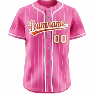 Nouveau maillot de baseball respirant de haute qualité, élégant et confortable pour les équipes, personnalisable avec noms et logos d'équipe, vêtements de sport unisexes pour adultes - Product Image 1