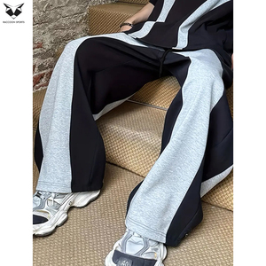 Produit tendance de premier choix, service OEM ODM de qualité supérieure, pantalon de survêtement unisexe surdimensionné, coupe ample confortable, jogging en molleton - Product Image 5