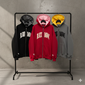 Sudaderas con Capucha y Cremallera de Alta Calidad, Estilo Urbano, con Logotipo Impreso, Fabricante Líder, Precios Económicos, Corte Holgado - Product Image 6