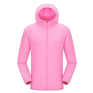 Ultra-Lightweight Eco-Friendly <b>Winter</b> Windproof Breathable Waterproof Zipper Stand Solid Color Rain <b>Jacket</b> Anti-UV <b>Running</b> Skin - Product Image 5