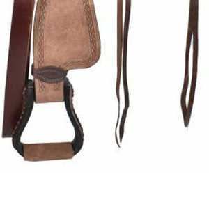Selle anglaise en cuir véritable avec arceau en bois pour l'équitation, le dressage et les courses, prix abordable - Product Image 5