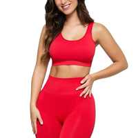 Dames 2-delige yogaset Cross Back Fitness Top Lange legging Zachte stretch Yoga Gym Workout Training Activewear Kleding