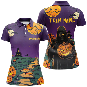 Camiseta Polo personalizada Halloween sublimación uniforme profesores edición Canadá proveedor directo de fábrica - Product Image 1