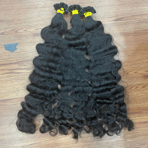 <b>Top</b> Selling K Tip Keratin High Quality Full Hair Steam Burmese Curly Wholesale Price Natural Color - Product Image 6
