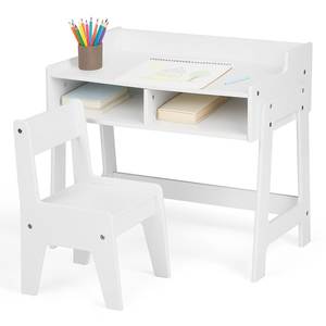 Conjunto Único de Silla y Escritorio de Madera para Niños, para Actividades Educativas, de Crecimiento y Desarrollo Creativo - Product Image 1