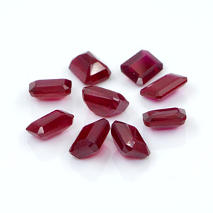 Rubis naturels de Bangkok, octogones calibrés 6x8mm, pierres précieuses de rubis naturelles facettées pour la fabrication de bijoux, prêtes à l'emploi - Product Image 3