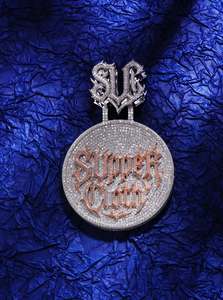 Colgante de Plata de Ley 925 con Moissanita y Letra Redonda, Bañado en Rodio, Joyería de Lujo para Fiesta, Regalo con Certificado - Product Image 2