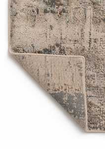 Alfombra de área abstracta de lujo, anudada a mano, de lana y seda de bambú |   Alfombra Moderna Hecha a Mano en Color Gris Marfil para Sala de Estar y Dormitorio - Product Image 5