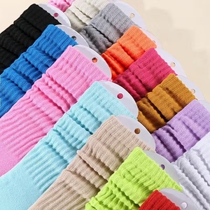 Wholesale <b>Women's</b> Knit Leg Warmers Breathable Eco-Friendly Daily Use Slouch <b>Socks</b> Comfortable Casual Wear Custom Logo - Product Image 4