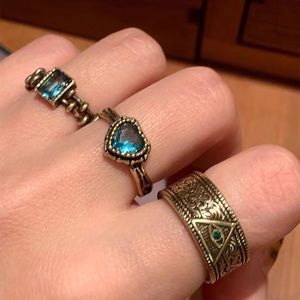 Винтажное антикварное регулируемое кольцо в стиле ретро бохо, эффектное украшение - Product Image 2