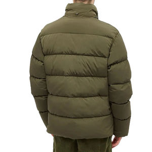 Veste d'hiver unisexe personnalisée en duvet tricoté avec fermeture éclair, col montant, pour hommes - Product Image 3