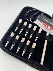Nude Beige Color Wholesale Price Hair Extension Tools Kit Weft Style Surgical Grade Stainless Steel with Free Custom Logo Offer - Product Image 5