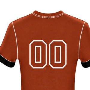 Maillot de football orange brûlé à manches courtes, respirant, uniforme d'équipe, vêtements d'entraînement, vêtements de sport - Product Image 4