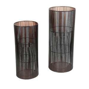 Nouvelle conception de lanterne à bougie en acier inoxydable doré de luxe pour la décoration de la maison et du jardin, grands ensembles de lanternes pour mariage, lanterne décorative en verre doré - Product Image 4