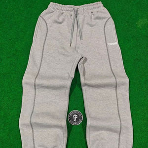 2026 Men <b>Cuffed</b> <b>Jogger</b> With Panel Seams Heavy Weight 100% Cotton Fleece Sweatpants with Embroidery Logo <b>Jogger</b> for Men - Product Image 1
