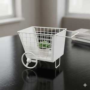 Blue Iron Metal Storage Cart Square Shape <b>Popcorn</b> and chips - Product Image 5