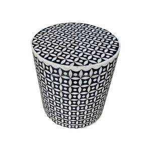 La mejor mesa de tambor con incrustaciones de hueso con detalles de primera calidad para muebles decorativos de lujo para el hogar - Product Image 3