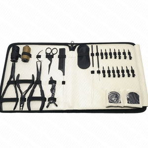 Kit Profesional de Herramientas para Extensiones de Cabello de Acero Inoxidable de Alta Calidad: Tijeras, Alicates de Crimpado, Pinzas para Cabello, Herramienta para Separar el Cabello, Mini - Product Image 5