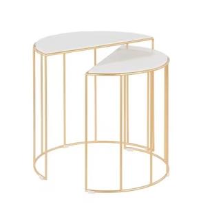 Tables basses rondes en métal, tables basses durables pour le salon, meubles pour l'intérieur et l'extérieur, tables pour la décoration de la maison - Product Image 2