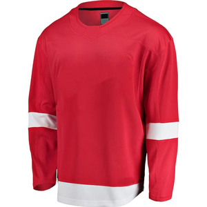 Maillot de hockey sur glace d'hiver imprimé, 100 % polyester, respirant, personnalisable avec nom d'équipe, service OEM, faible MOQ, confortable, pour hommes - Product Image 2