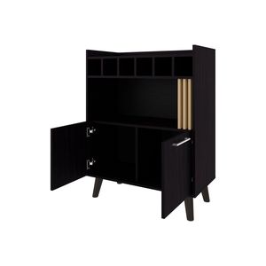 Mobile Bar per Conservazione e Esposizione Vini in Legno Wengé - Product Image 4