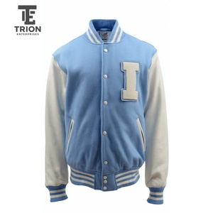Veste universitaire pour homme de haute qualité avec manches crème, lettre C brodée sur le devant, col rabattu, style preppy, automne - Product Image 4