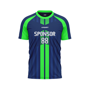 T-shirt unisexe léger et confortable en Spandex/Polyester à séchage rapide, extensible dans quatre directions, idéal pour le football, la course et tous les sports - Product Image 1