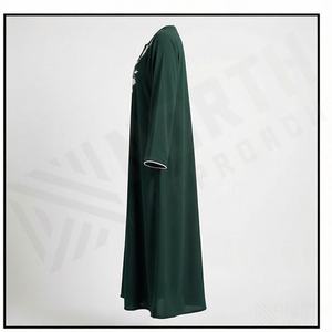 2025 OEM Kimono Abaya pour femmes musulmanes, en tissu polyester épais, doux et très extensible, col en V, manches longues, pour fêtes, Ramadan, mariages - Product Image 3
