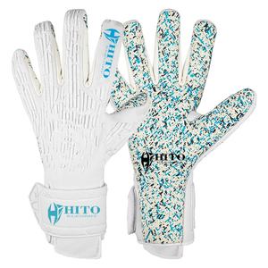 New Design Goalkeeper Gloves Front Palm <b>Aqua</b> Latex And Screen Printing Backhand Rubber Inject Negative <b>Roll</b> Attached Strap - Product Image 1