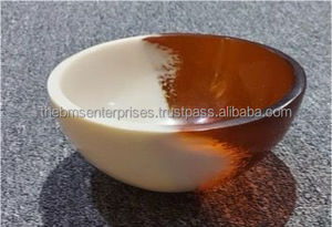 Tazón de alta demanda de resina epoxi de la mejor calidad, Multi remolino marrón y beige PARA CENA y almuerzo - Product Image 6