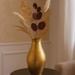 Customized Handmade Aluminium Tabletop Flower Pot For Home & Garden Decor Golden Flower <b>Vase</b> For Event And Wedding Centerpieces - Product Image 3