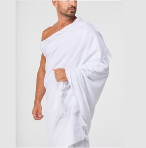 Nouvelle Collection 2026 – Serviette en Coton Blanc de Qualité Supérieure pour Hommes – Ihram Respirant pour le Ramadan (Arabie Saoudite, Dubaï, Turquie) - Product Image 2