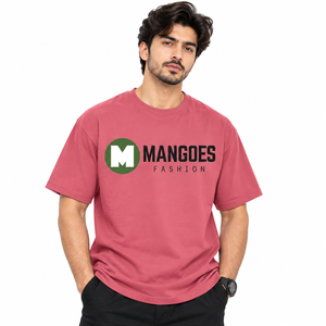 Camiseta de Hombre de Manga Corta, 100% Algodón, Corte Holgado, Tejido Transpirable, Cómoda, Diseño Elegante y Duradero, MANGOES - Product Image 1