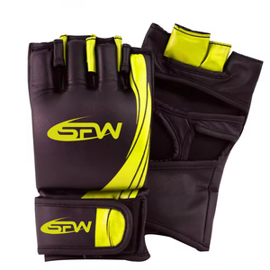Guantes de MMA Profesionales Personalizables de Cuero Sintético con Protección para los Nudillos, Transpirables y que Absorben la Humedad para Entrenamientos - Product Image 1