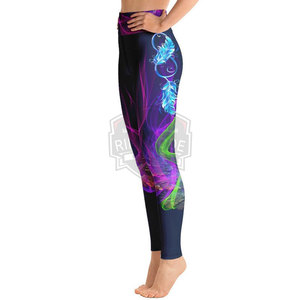 New Style Custom Made Yoga <b>Legging</b> with Elastic Waist Solid <b>Pattern</b> High Quality Customized Colors Made in Pakistan - Product Image 4