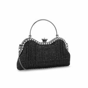 กระเป๋าคลัทช์ราตรีสำหรับเจ้าสาว P24295สีดำ - Product Image 2