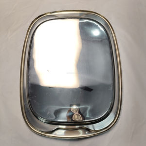 Plateau de service rectangulaire élégant en acier inoxydable avec poignées surélevées, finition miroir poli, qualité alimentaire, pour hôtel - Product Image 5