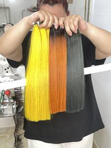 วิกผมคนแท้แบบไม่ผ่านกระบวนการผมถักทอพร้อมผ้าทอทออัจฉริยะ - Product Image 6