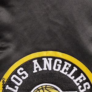 Chaqueta Bomber de Satén con Parches Premium, Bordado Personalizado, Chaqueta Varsity Unisex, Ropa Urbana de Alta Calidad, Apliques, Letterman OEM - Product Image 6