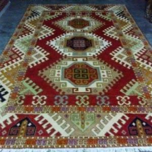 Alfombra de seda anudada a mano de diseñador Alfombra de lujo de la mejor calidad con alfombras anudadas a mano de tacto suave bordadas y juegos de alfombras - Product Image 6