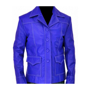 Women <b>Leather</b> <b>Jacket</b> with Soft Genuine <b>Leather</b> Premium Zippers and Comfortable <b>Long</b> Lasting Wear - Product Image 6