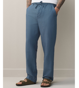 Pantalones de Hombre de Mezcla de Lino y Algodón, Corte Recto, Estilo Chino Clásico, Transpirables, de Secado Rápido, Ecológicos, Ligeros para Verano, Naturales - Product Image 5