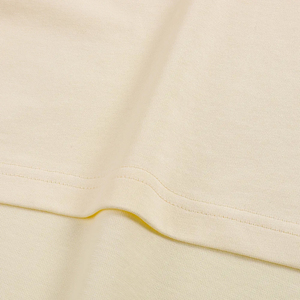 T-shirt Homme Oversize Crème à Manches Courtes Col Rond Motif Brodé à la Main Coupe Décontractée en Maille - Product Image 6