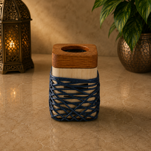 Encensoir en bois de qualité supérieure, décoratif, avec cordon rouge, brûleur de Bakhoor, porte-oud arabe, aromathérapie, cadeau islamique pour l'Aïd, décoration intérieure - Product Image 5