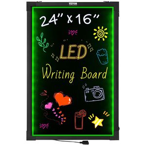 Bacheca di scrittura a LED 24 \ "x16 \" illuminata cancellabile lavagna illuminata segno di Menu effetto Neon pacchetto tavolo da disegno 8 - Product Image 1